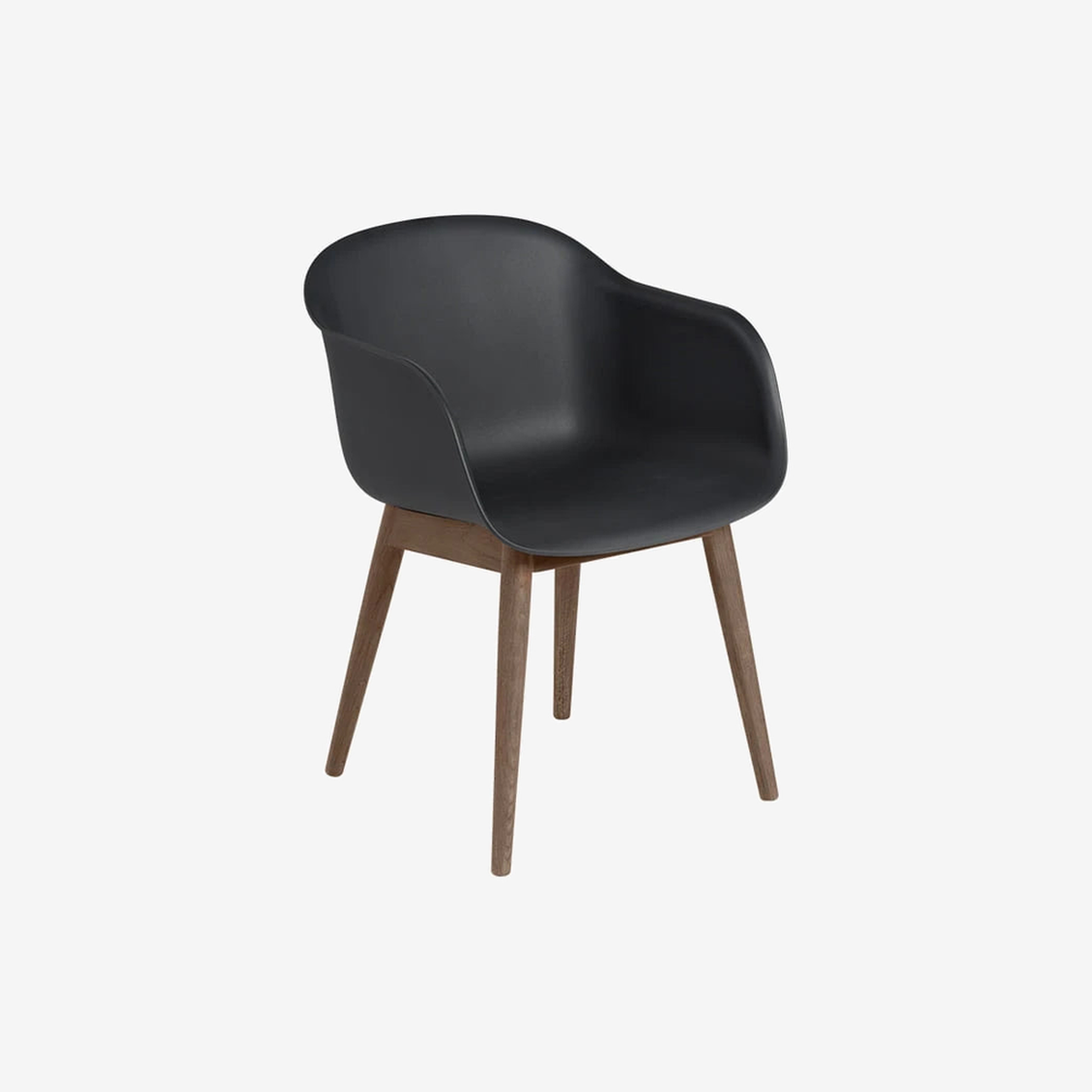 Fiber Armchair Wood Base