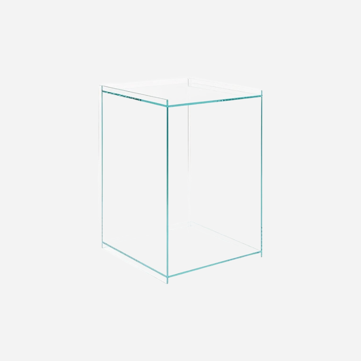 Rivet Box Table Glass