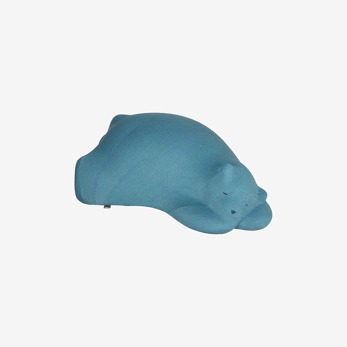 Resting Bear Turquoise Knit Stool & Object