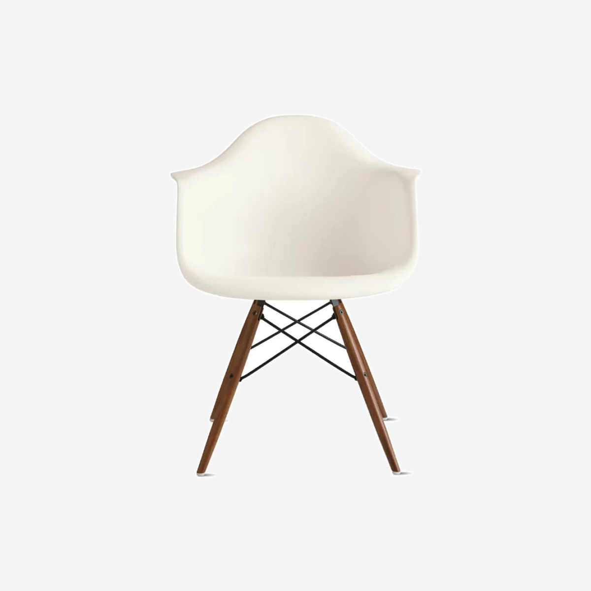 Eames Molded Plastic Walnut Armchair (DAW)