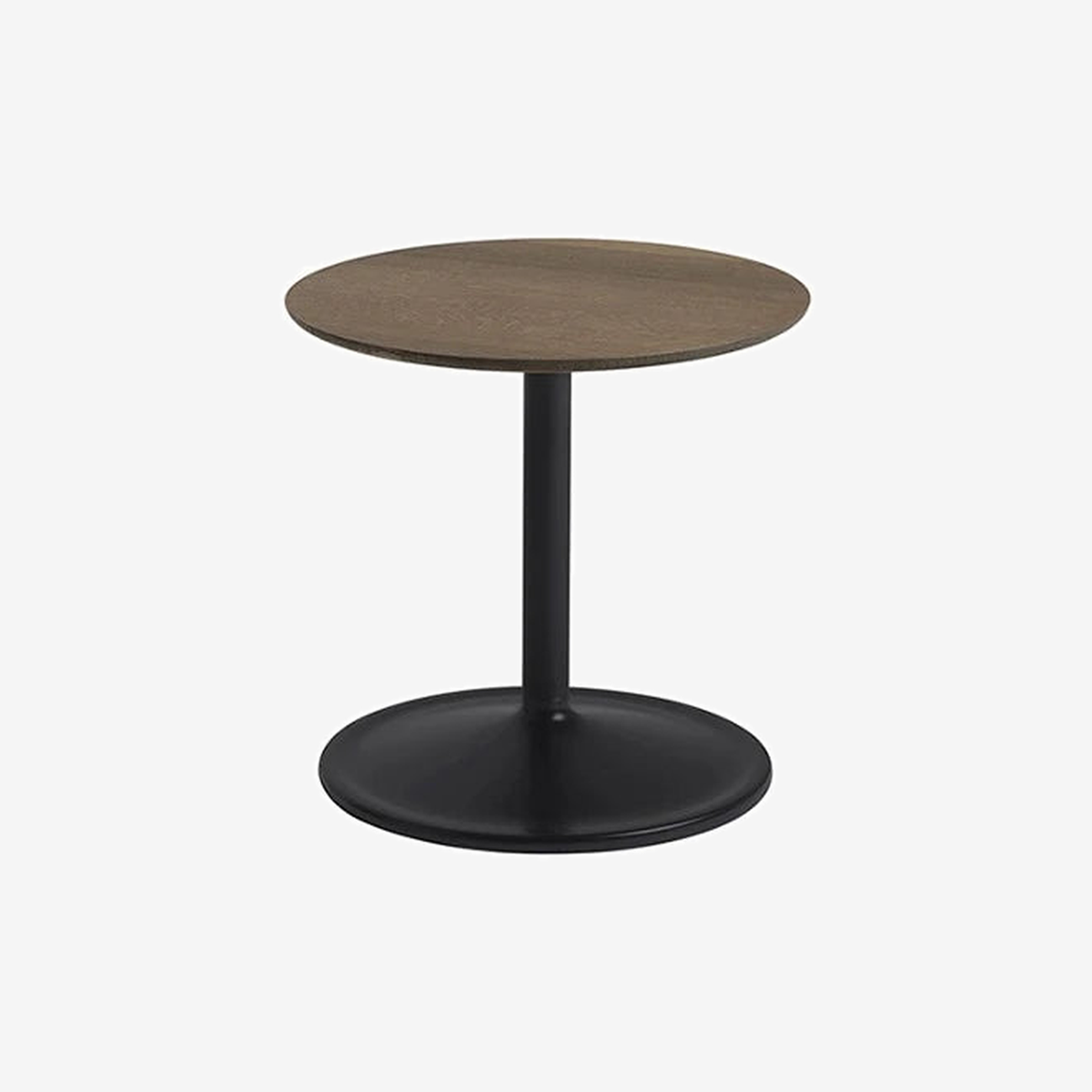 Soft Side Table Black/Solid Smoked Oak