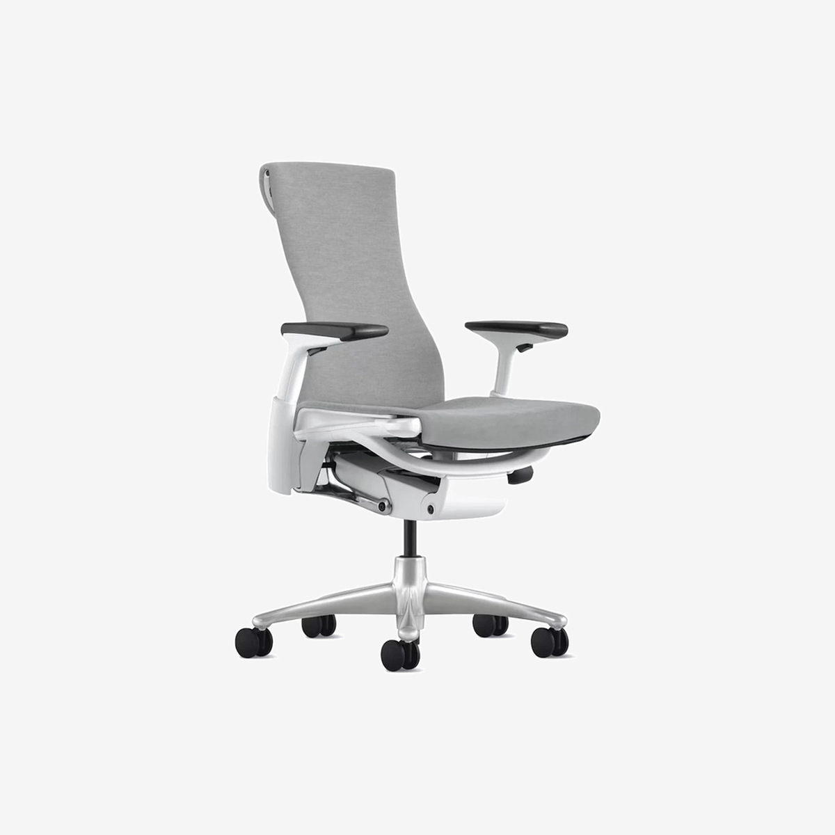 Embody Work Chair White-Titanium-Dark Mineral (Fabric - Sync)