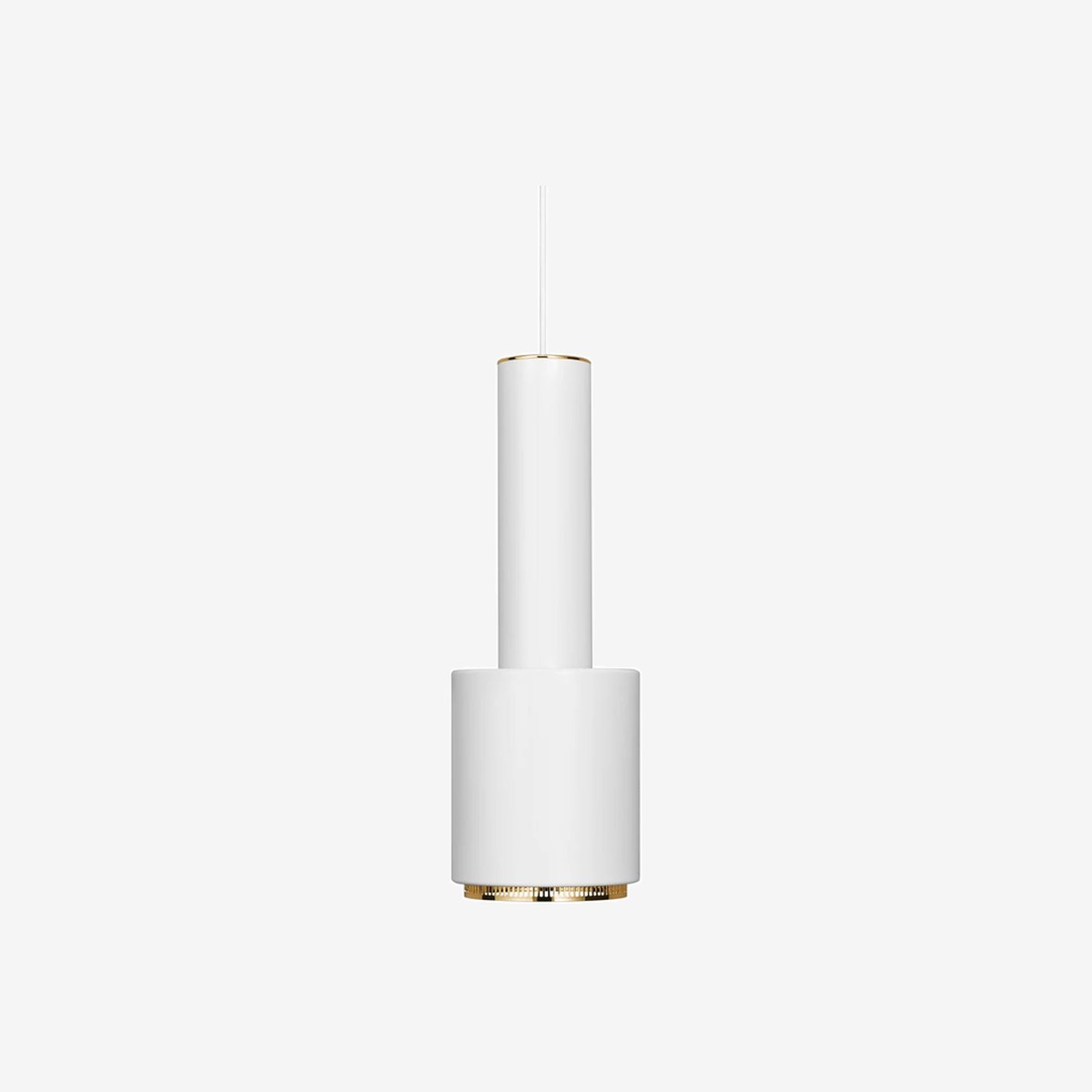 A110 Pendant Lamp White-Brass