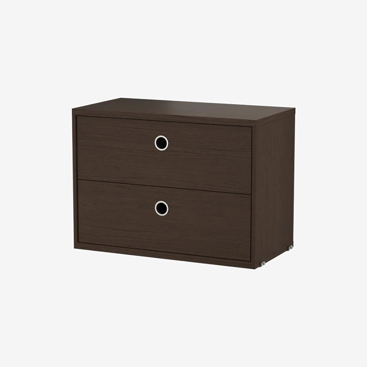 String System Cabinet Drawers 58 Dark Oak