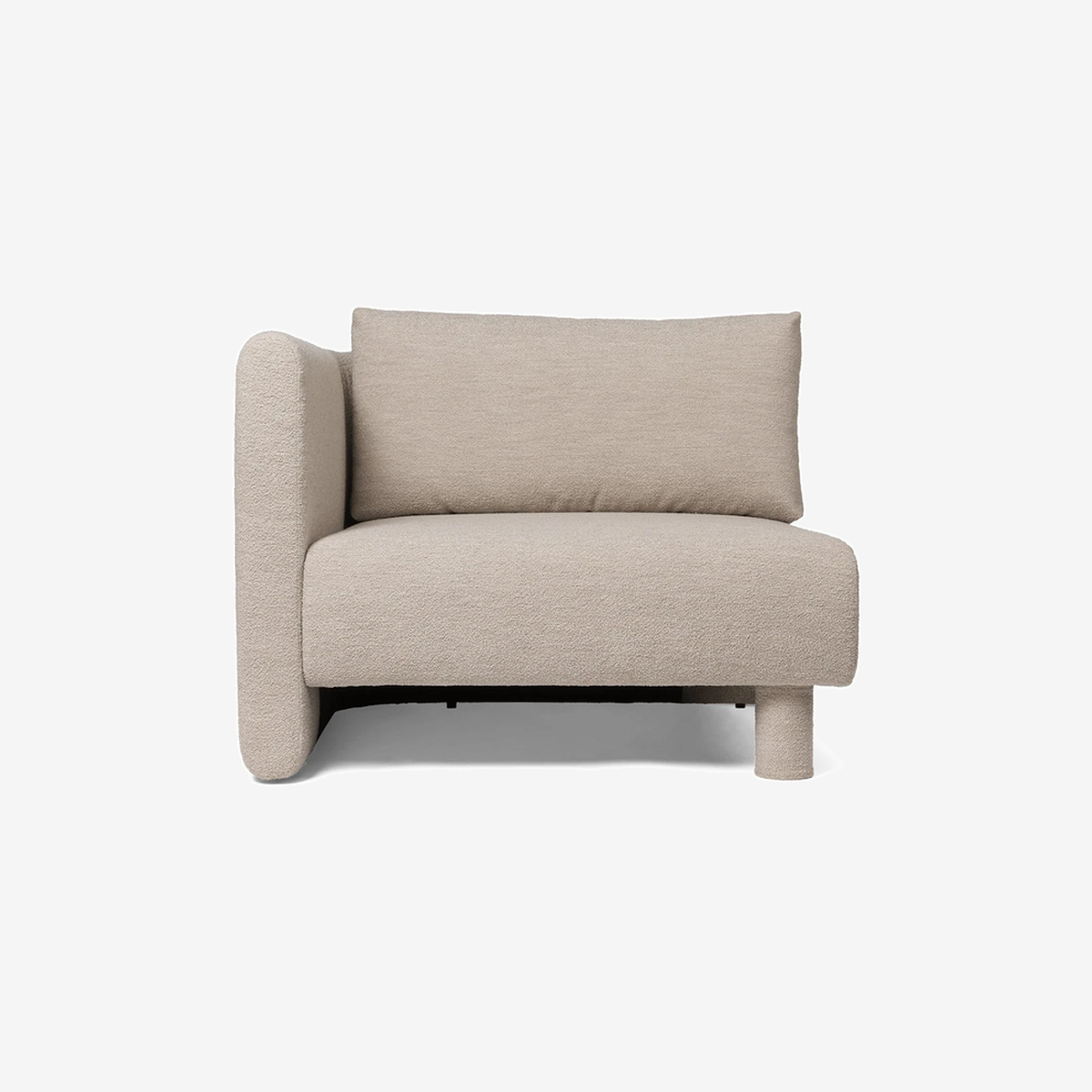 Dase Armrest Left Soft Boucle - Natural