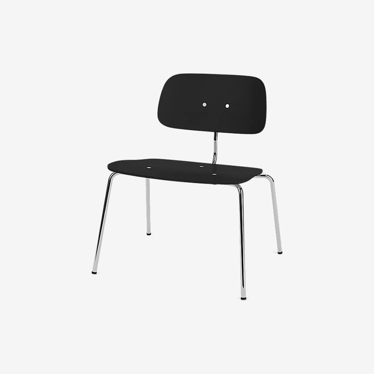 Kevi 2063 Lounge Chair Chrome/Black