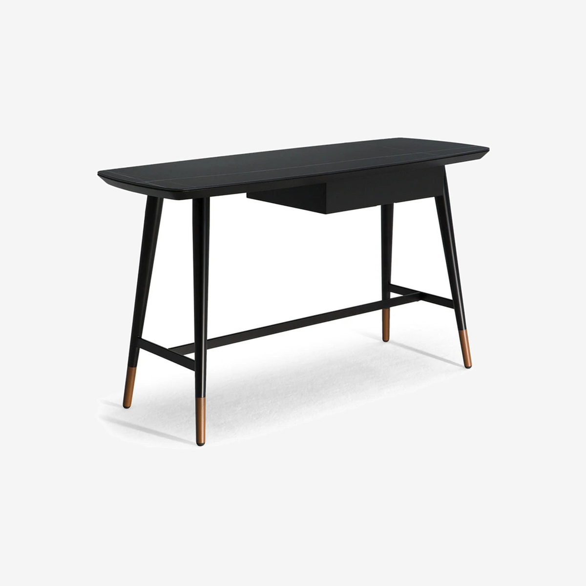 Slancio Matte Black Console Table
