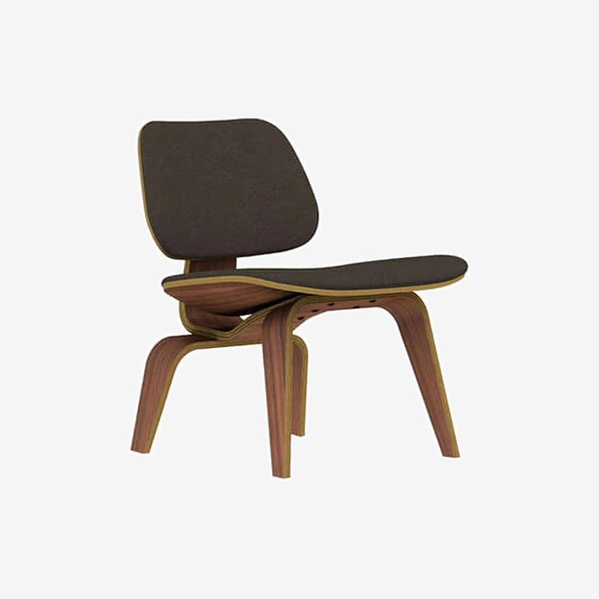 Eames Molded Plywood Lounge Chair, Wood Base (Hollow/Walnut)