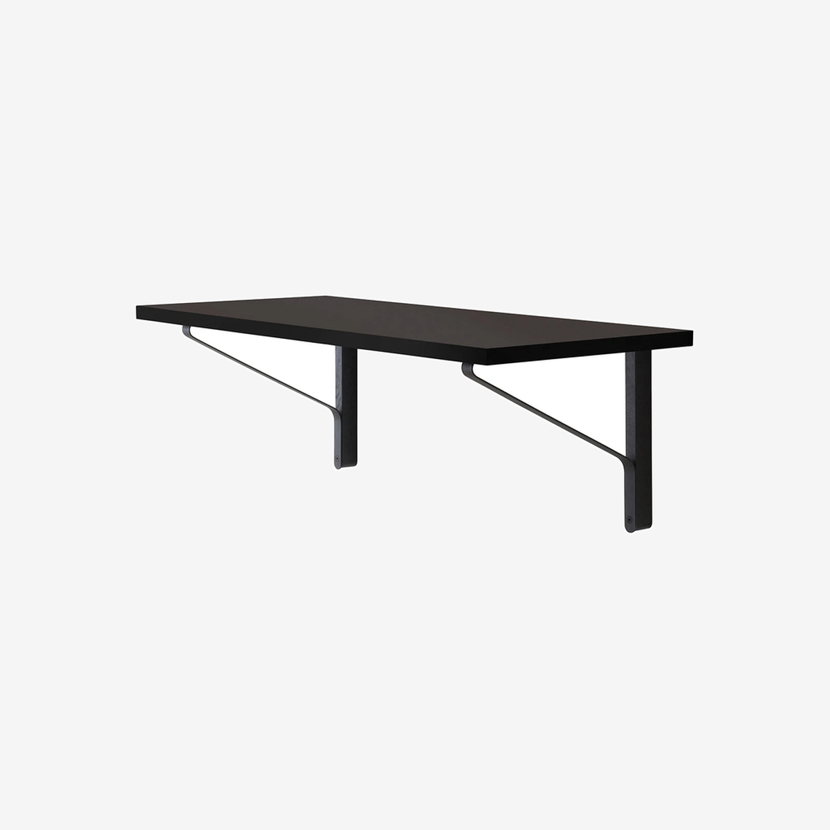 REB006 Kaari Wall Console Black Linoleum-Edge Black