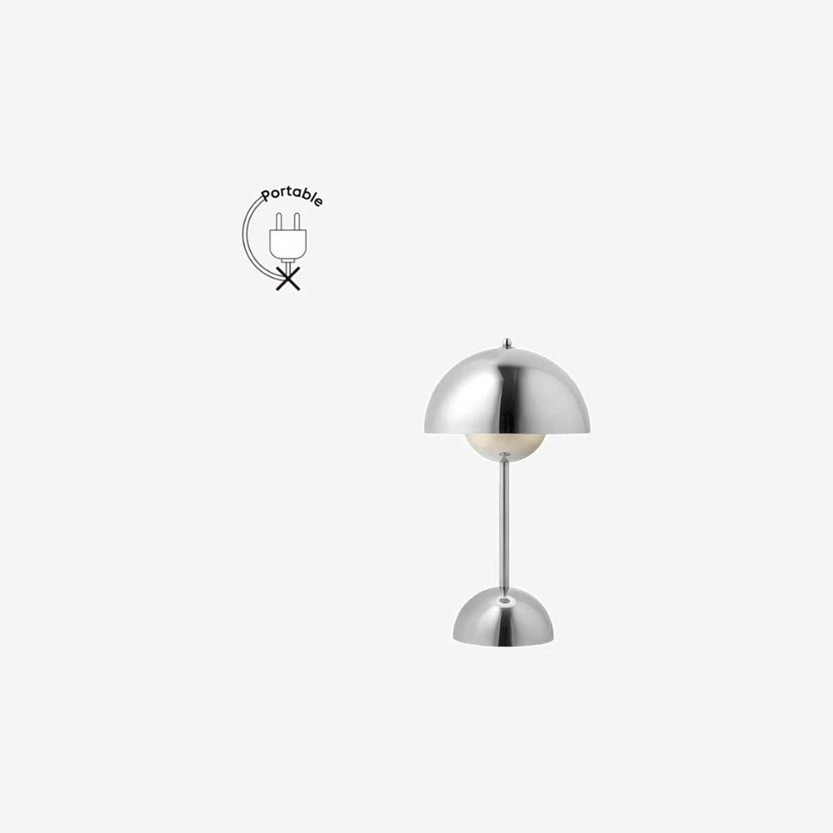 Flowerpot Portable VP9 Chrome-Plated