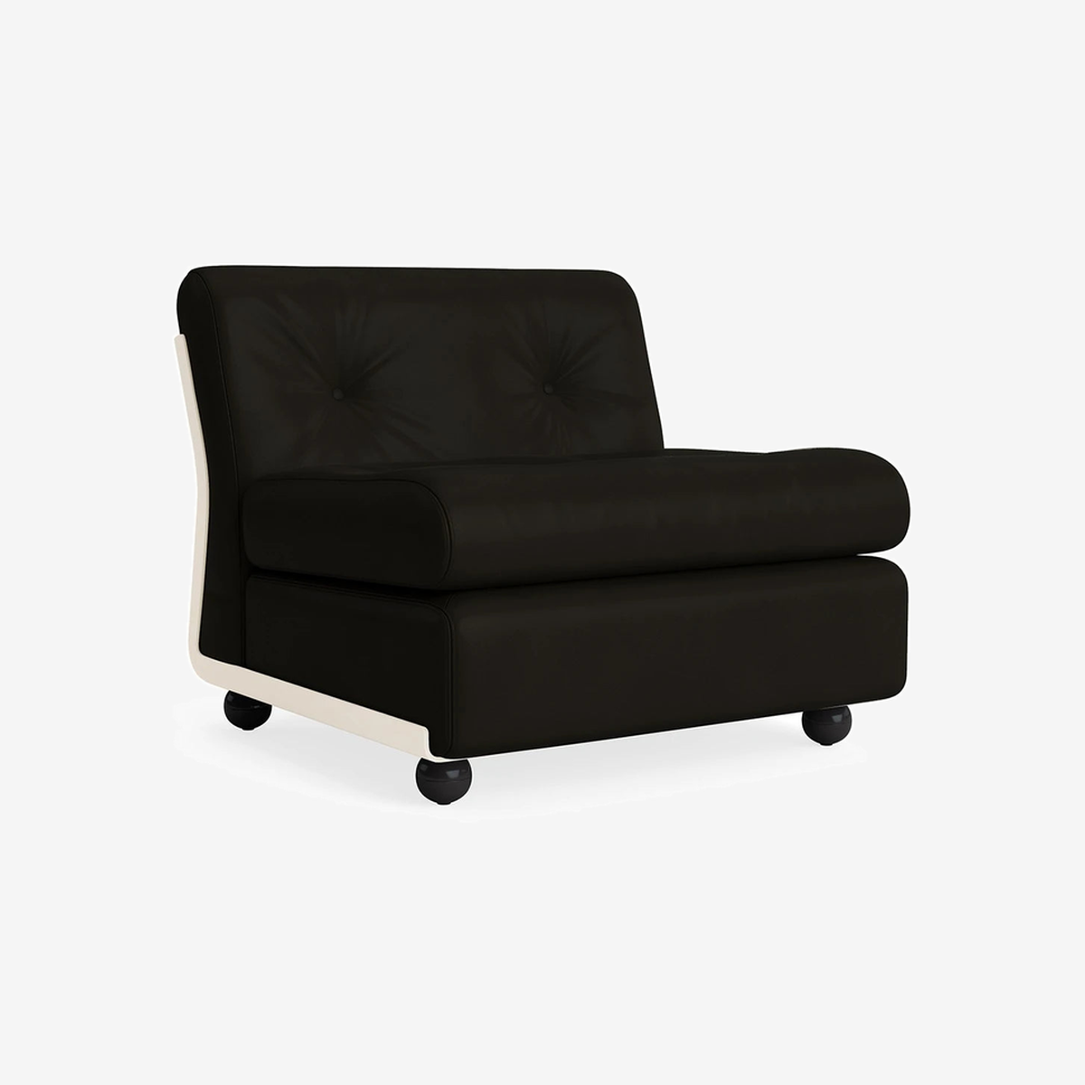 Amanta Sofa Cream Beige Shell-Nevada Black