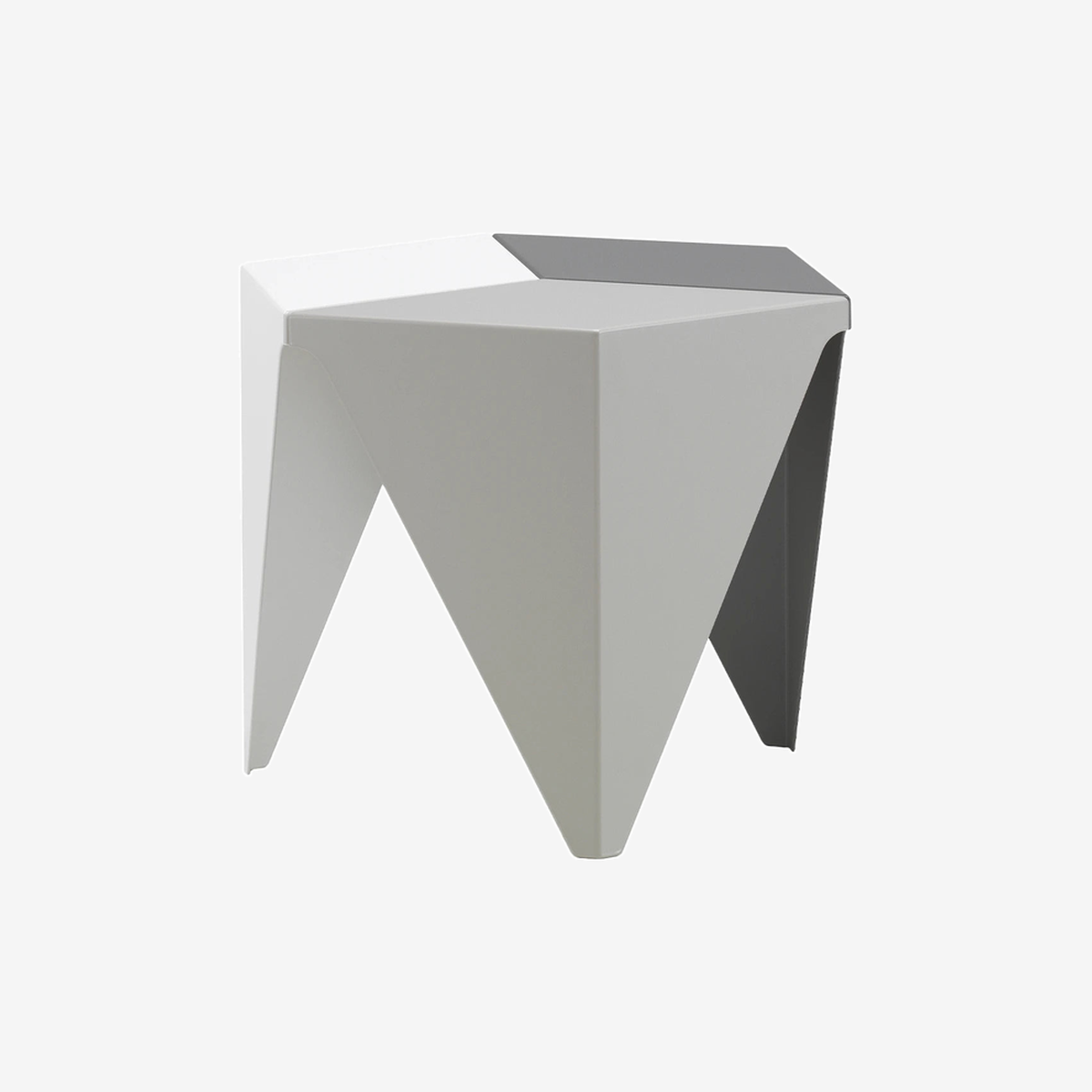 Prismatic Table Light Grey Three Tone