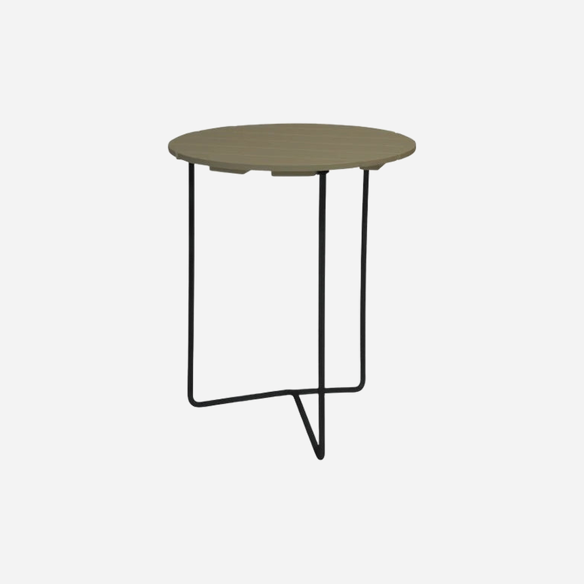 6B 60 Table Black/Light Green Oak