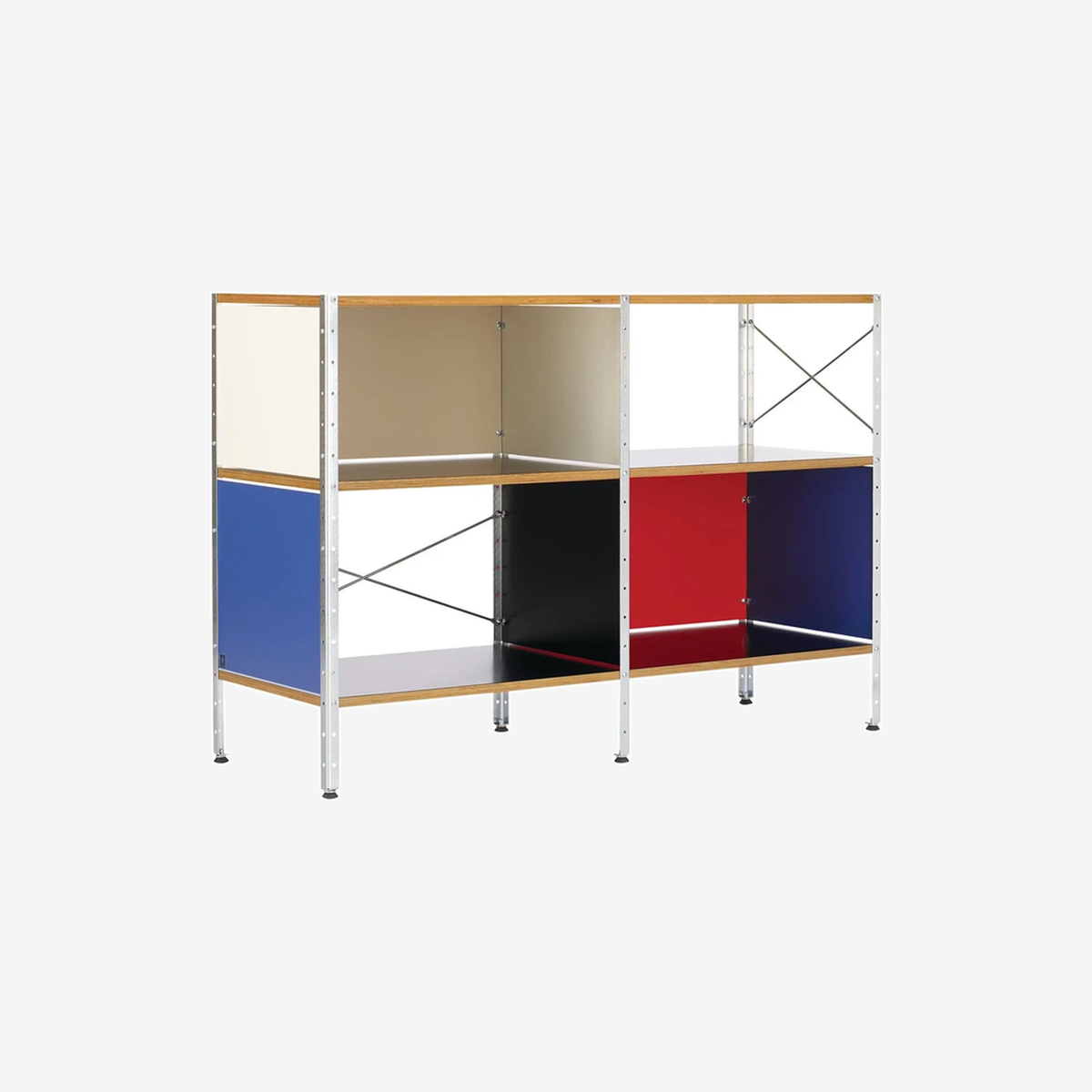 Eames Storage Unit 2 x 2 Multi-Zinc Frame