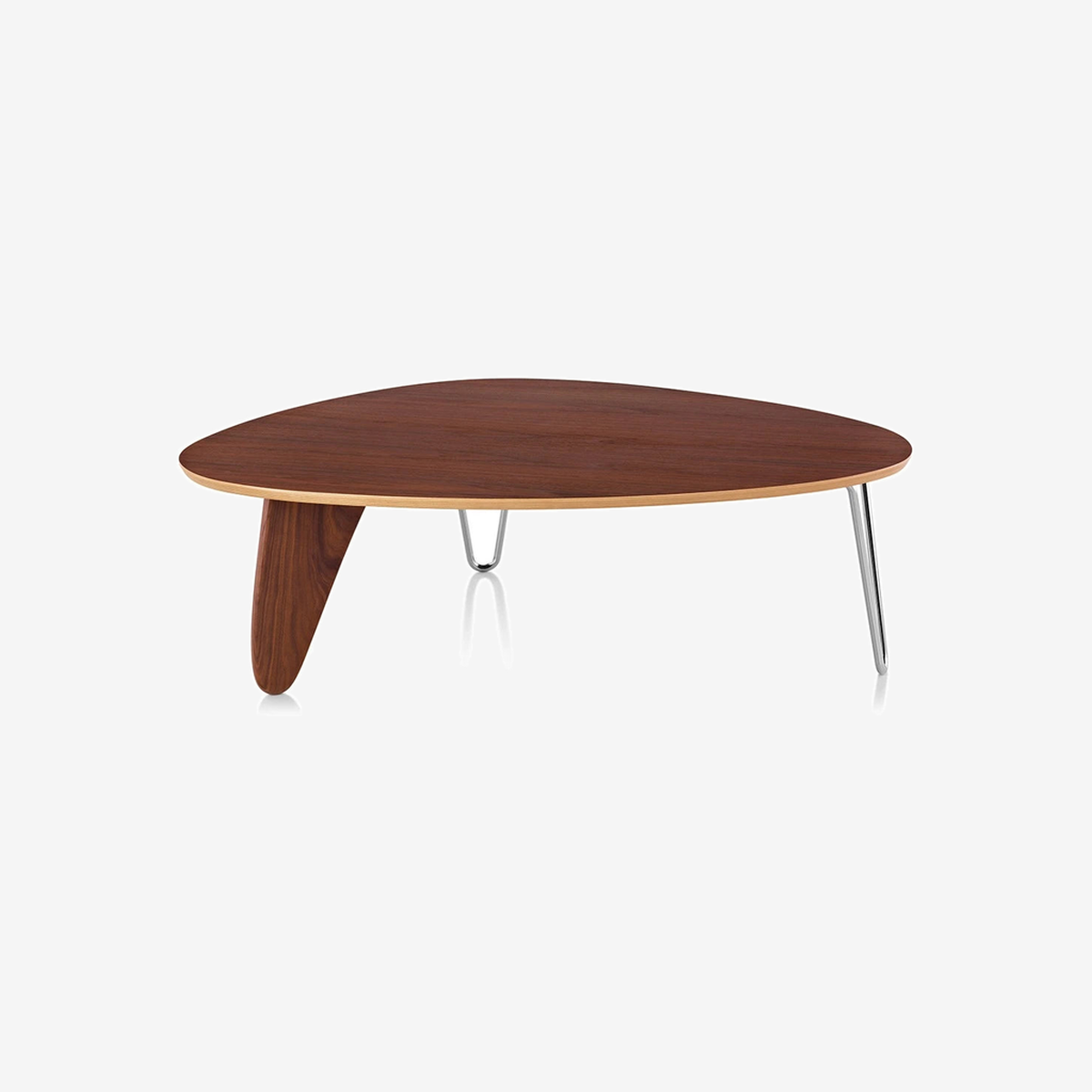 Noguchi Rudder Table Walnut - Chrome