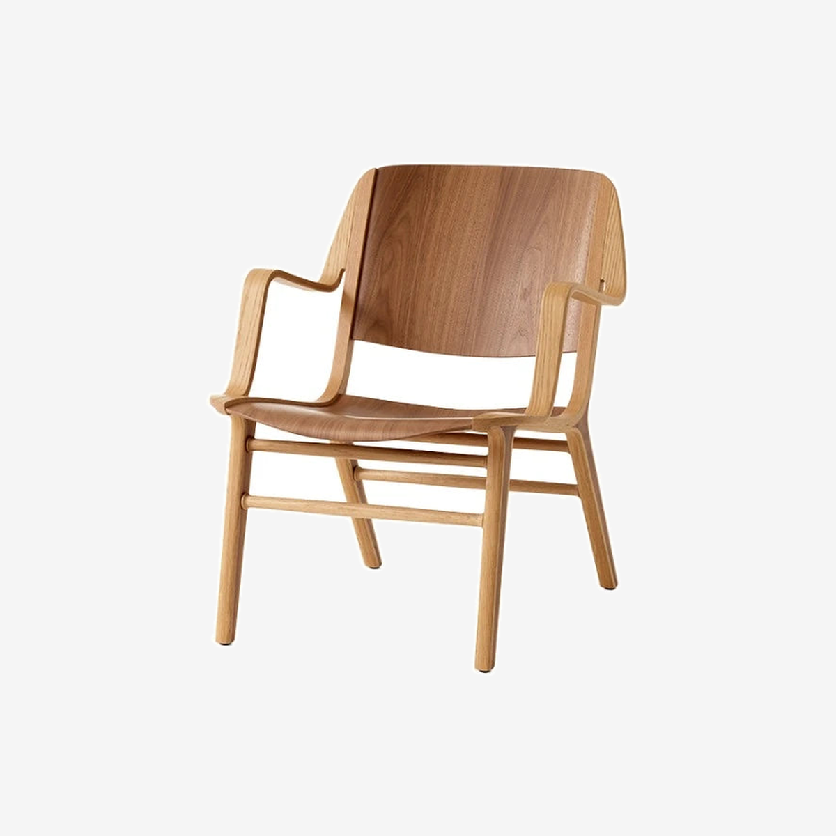 AX Lounge Chair HM11 Oak/Walnut