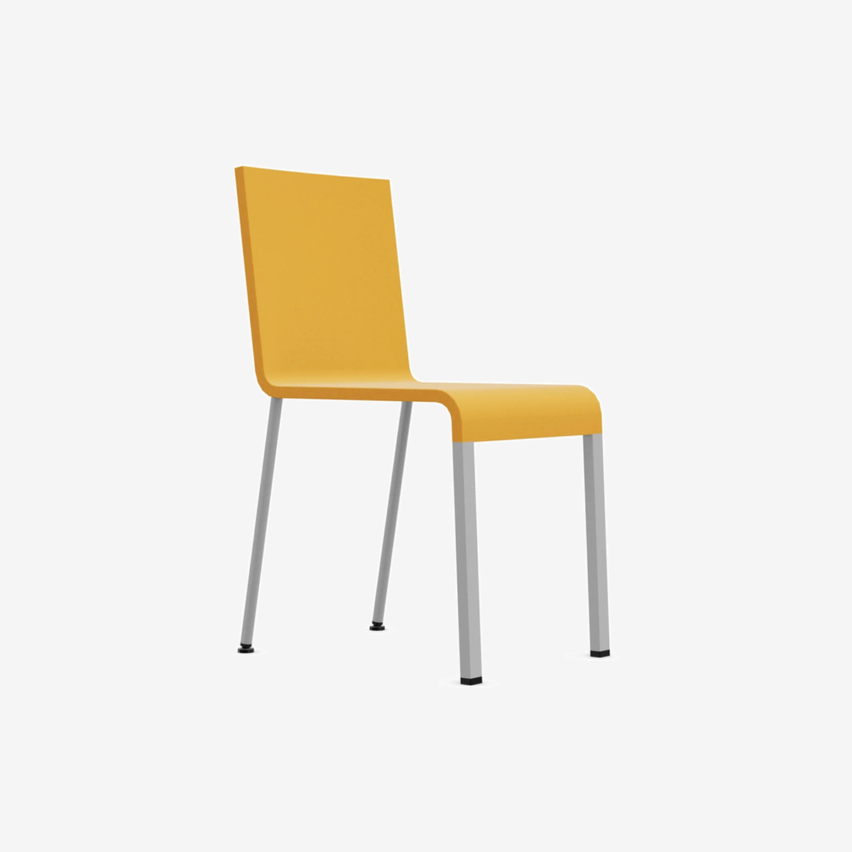 MVS 03 non stackable mango-powder coated in silver smooth