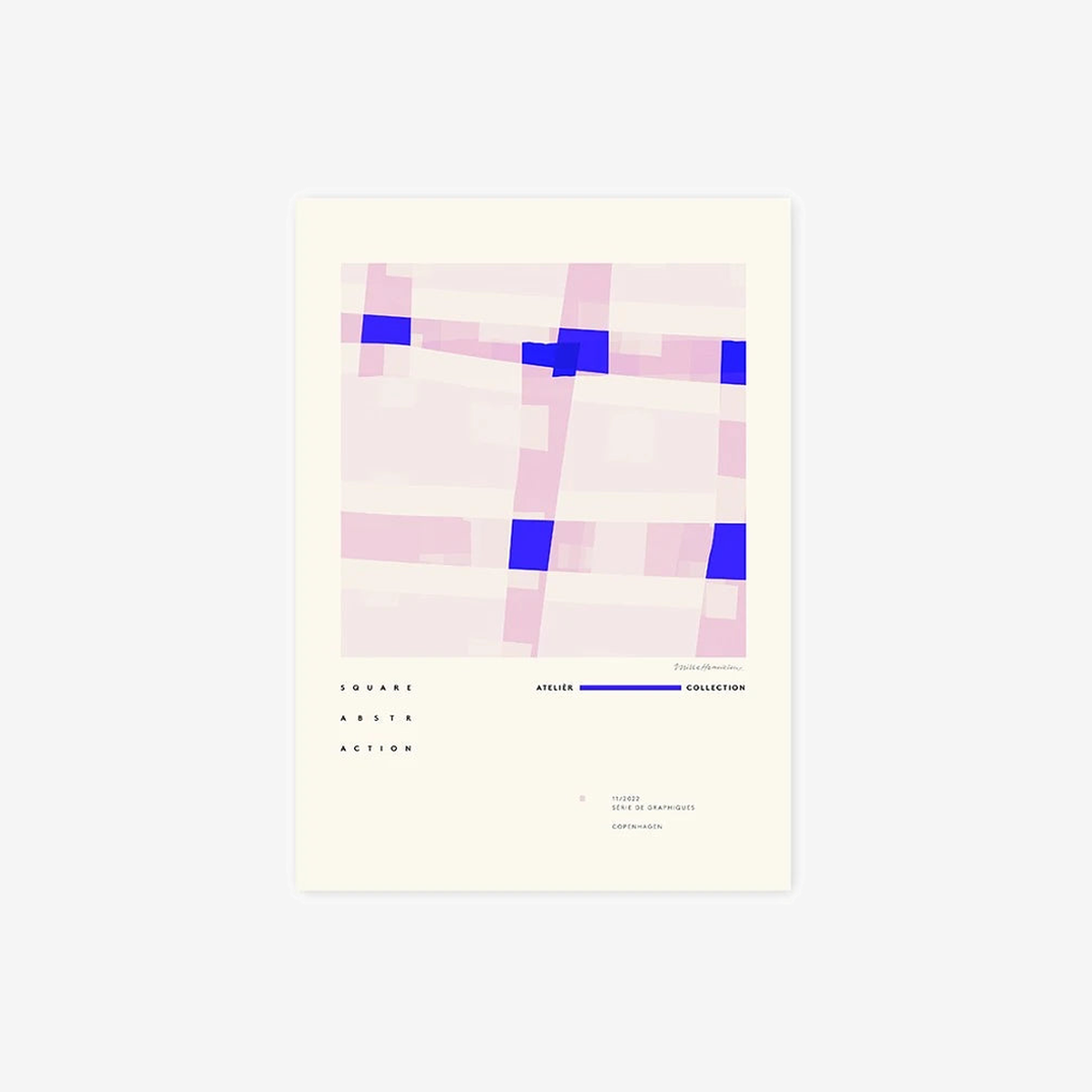 The Poster Club Mille Henriksen Square Abstraction 500 x 700