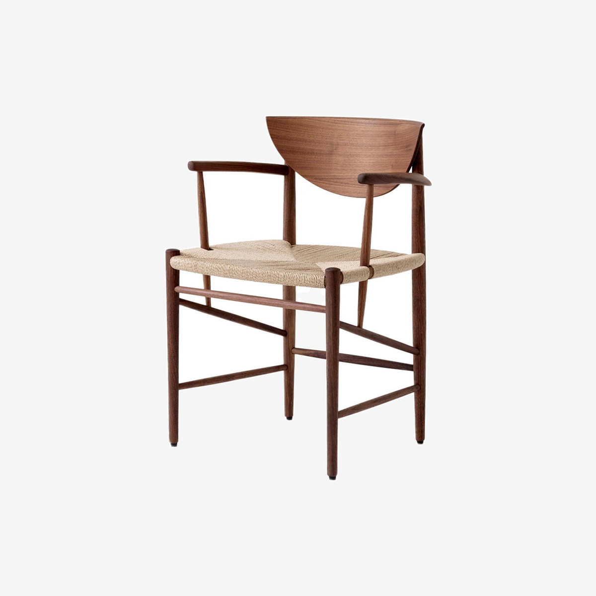 Drawn Chair HM4 Oiled Walnut Natural Paper Cord