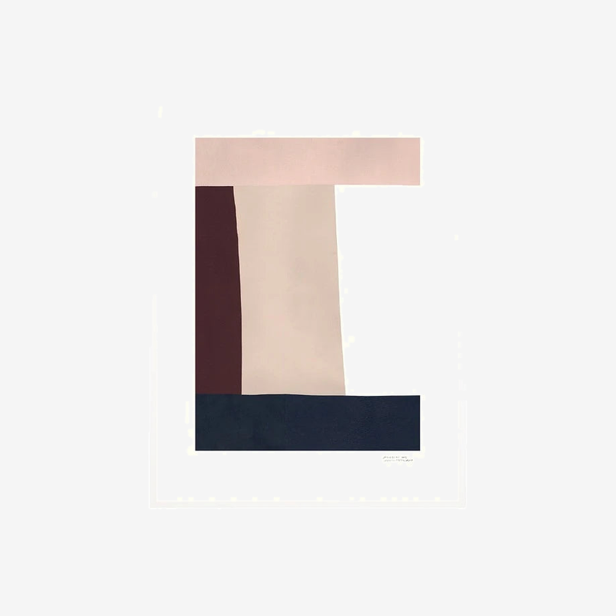 The Poster Club Atelier By Mintstudio The Arp Collection 01 White Aluminum Frame 500 x 700