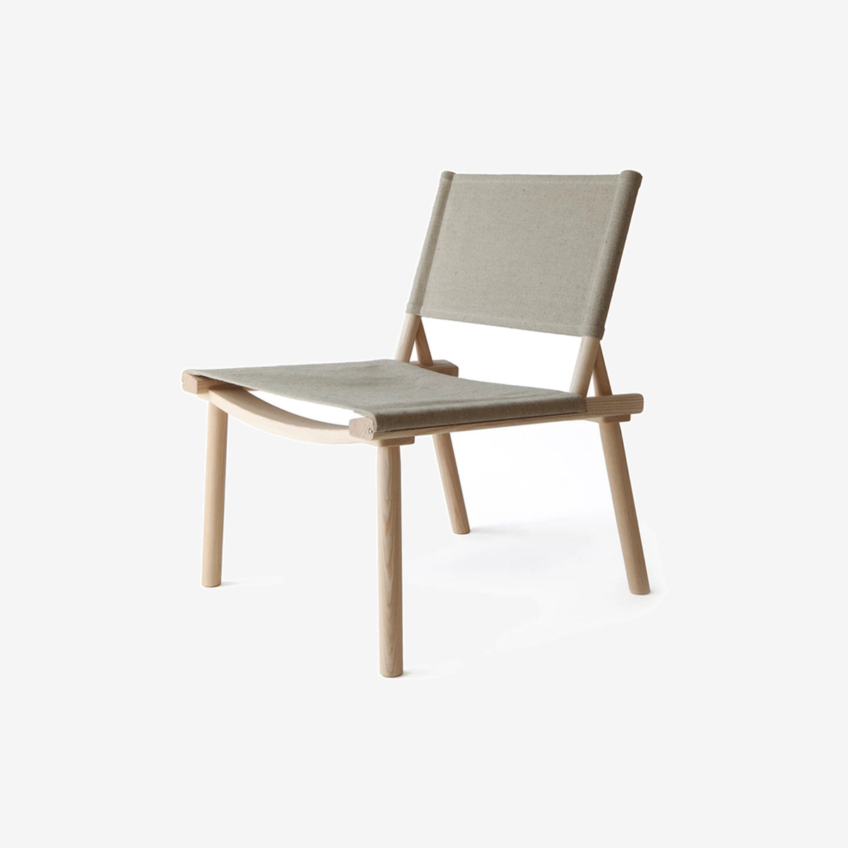 December Lounge Chair Ash and Canvas