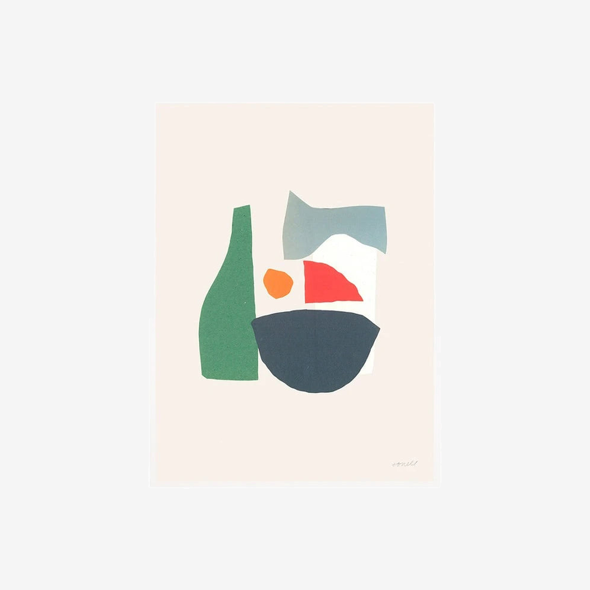 Ellie Evelyn Orrell Ramen Shop White Aluminum Frame 500 x 700