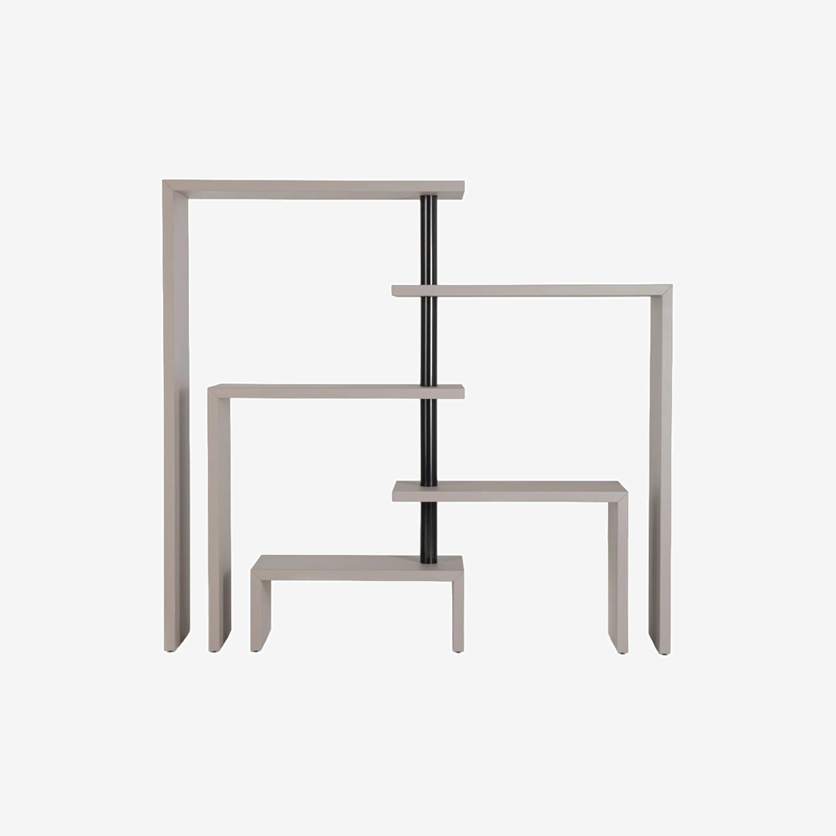 Joy Rotating Shelf Unit Five 132 (Hemp-Black)