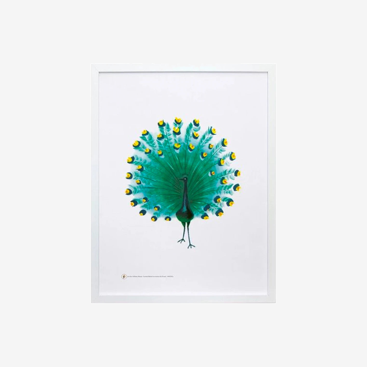 Art Print - Peacock (Zoo) by Bruno Munari