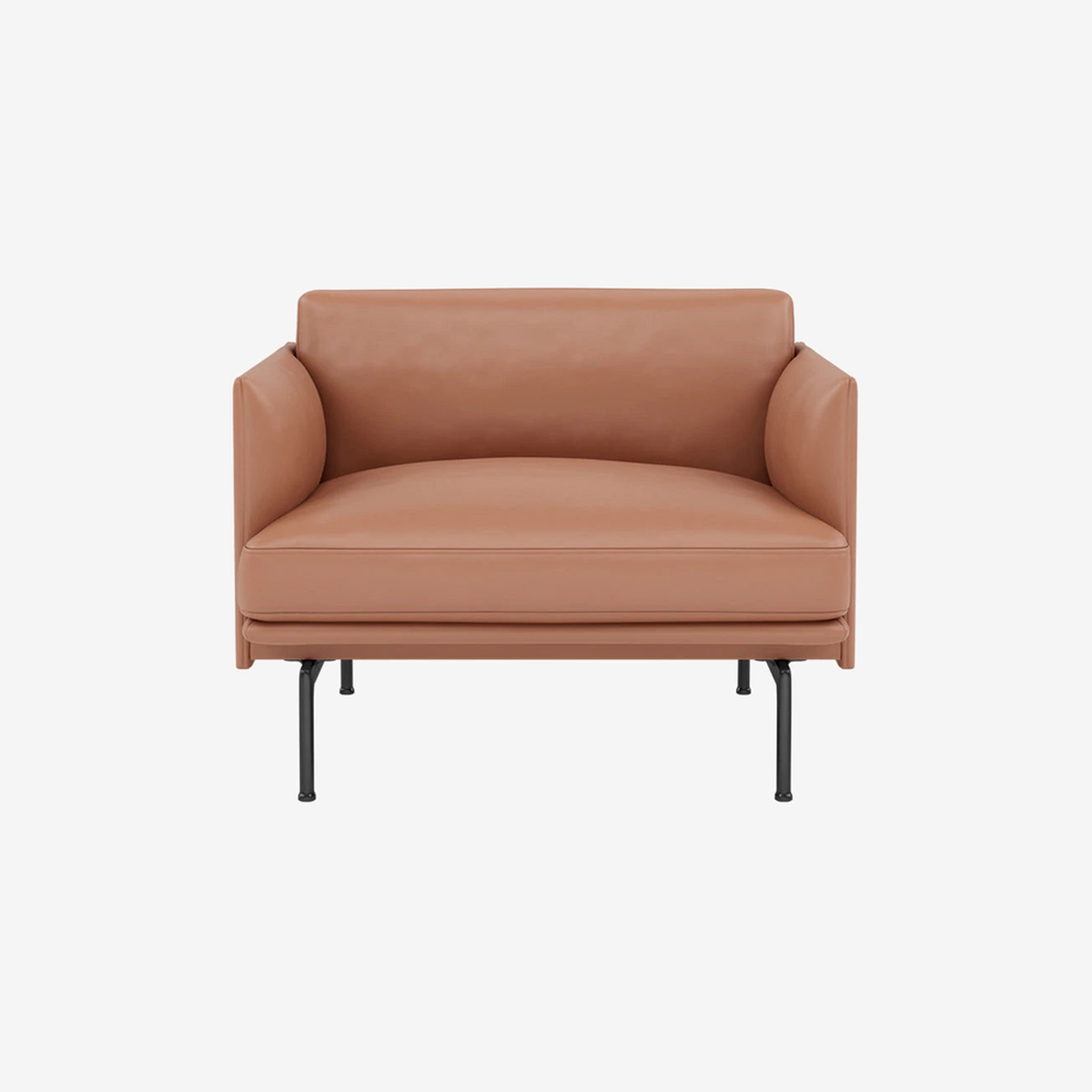 OUTLINE Chair Refine Cognac/Black