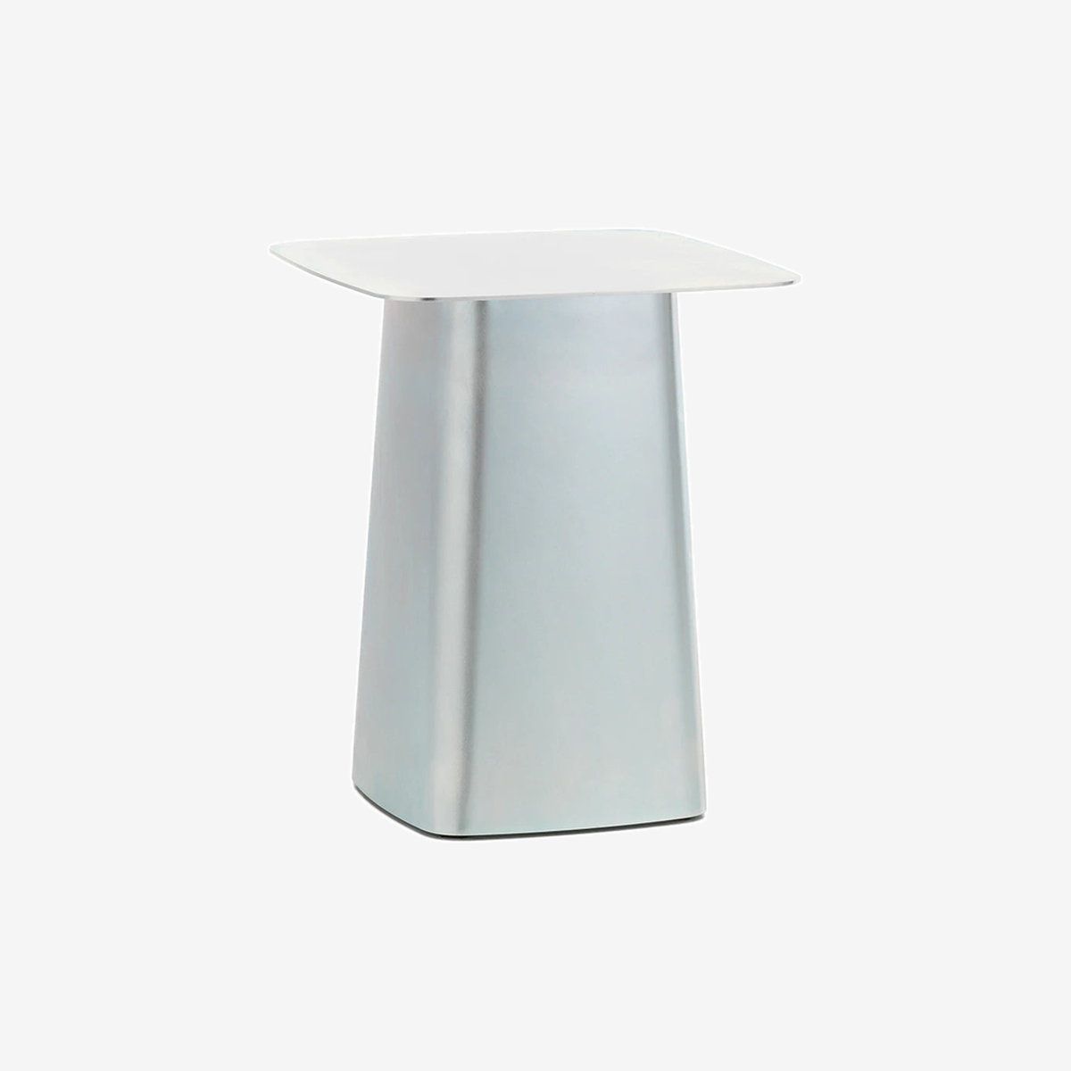 Metal Side Table Outdoor Small Galvanised