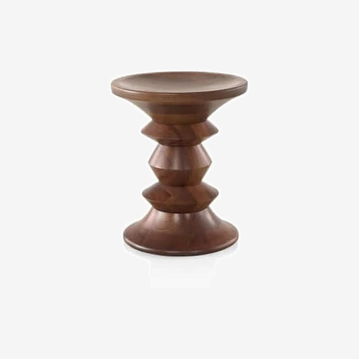 Eames Turned stool C-Shape