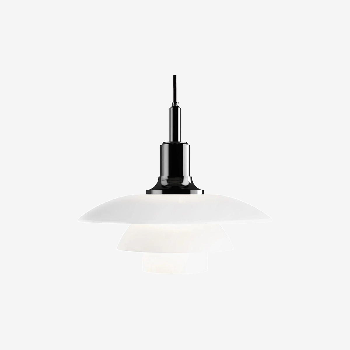PH 3½-3 Glass Pendant Black