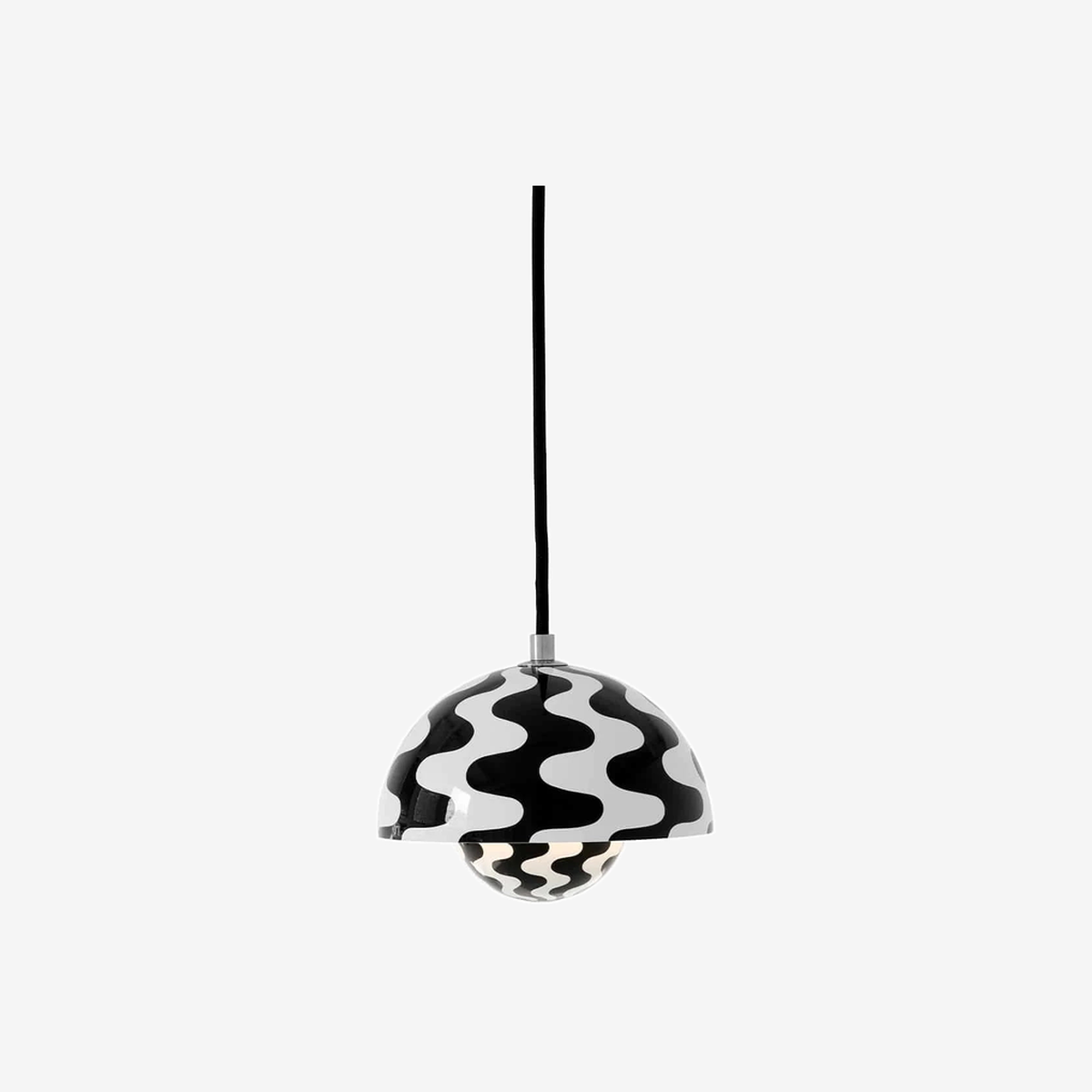 Flowerpot VP10 Black-White Pattern