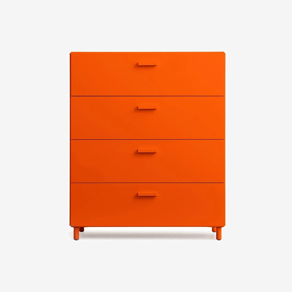 Relief Chest of drawers wide orange - leg