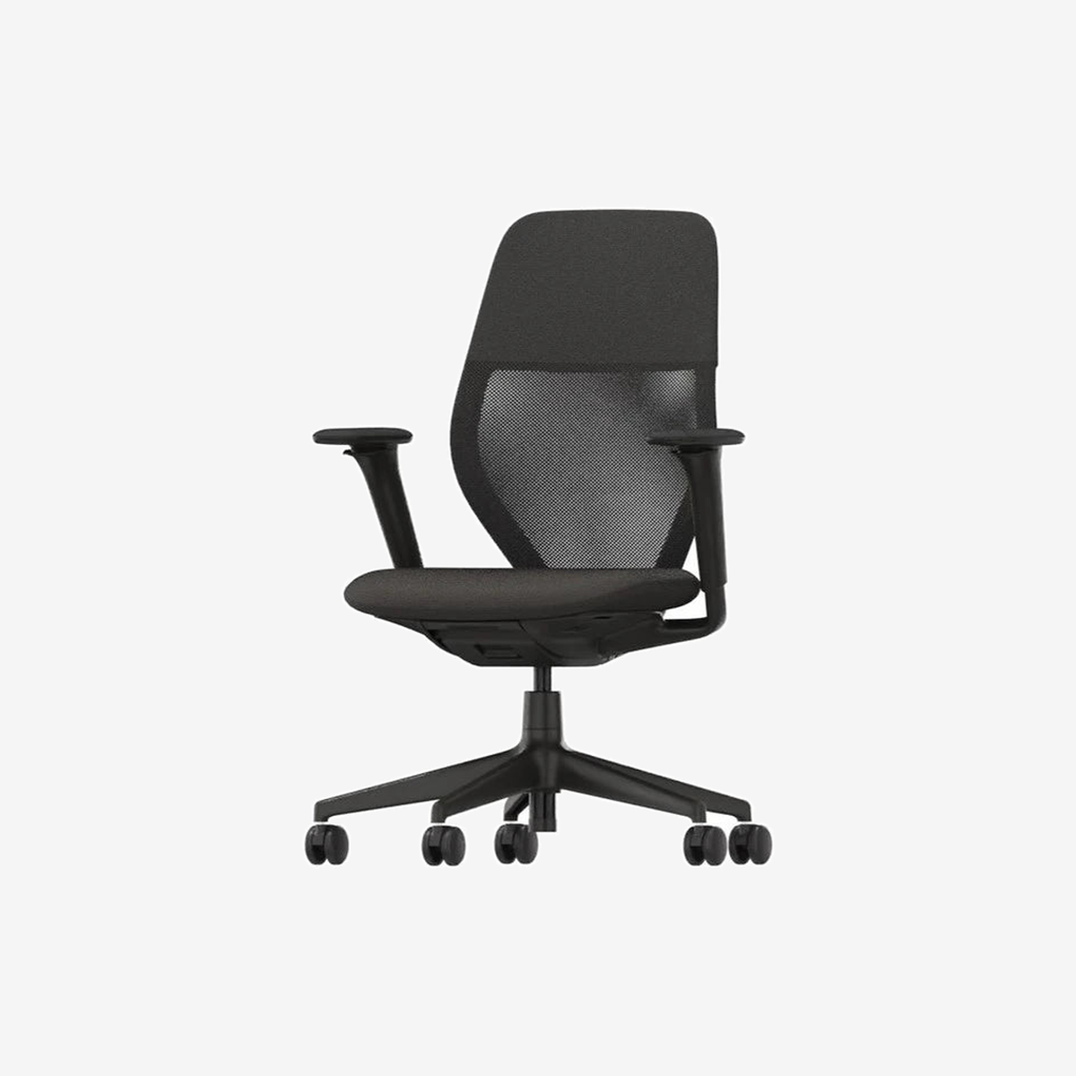 ACX Light Silk Mesh Nero X Net Nero Deep Black Office Chair