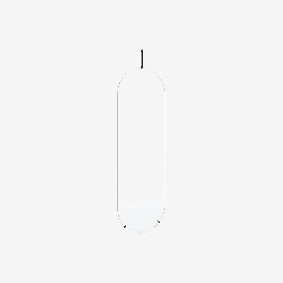 Wall Mirror Tall 133 CM Black