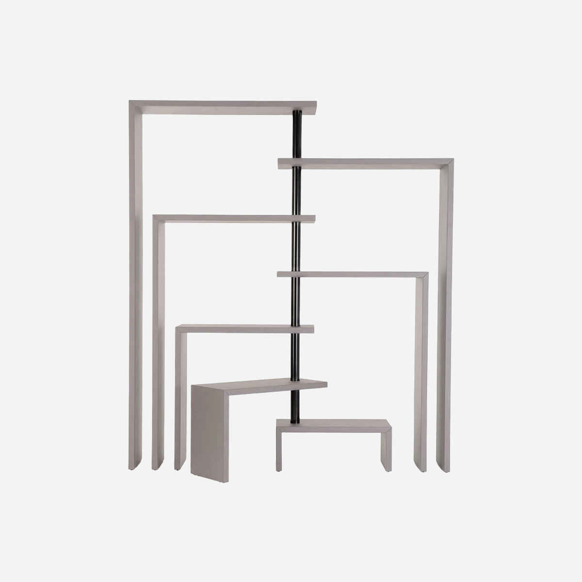 Joy Rotating Shelf Unit Seven Hemp-Black