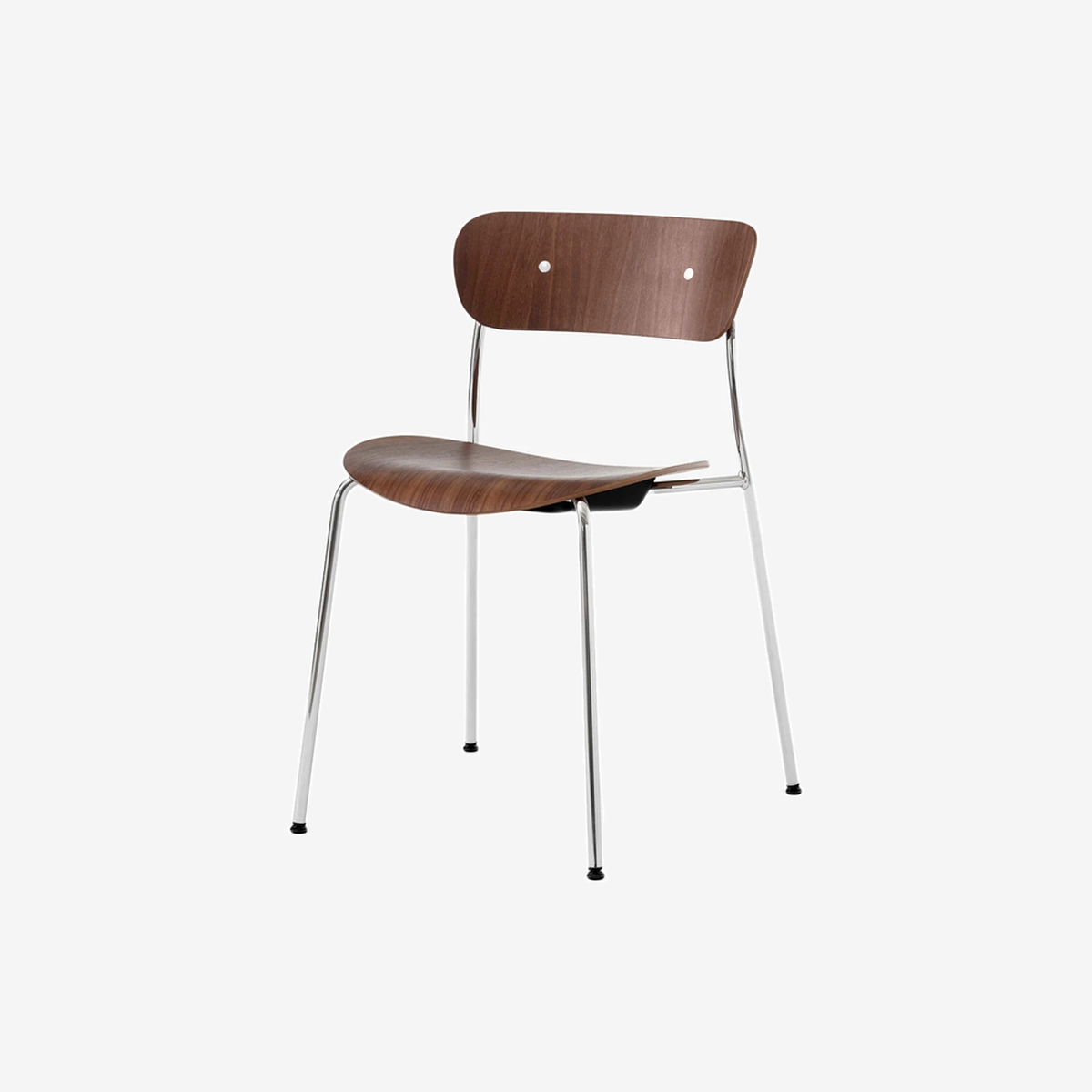 Pavilion Chair AV1 Walnut-Chrome