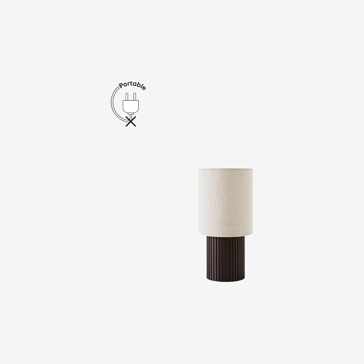 Manhattan Portable Lamp SC52 Bronzed/Canvas