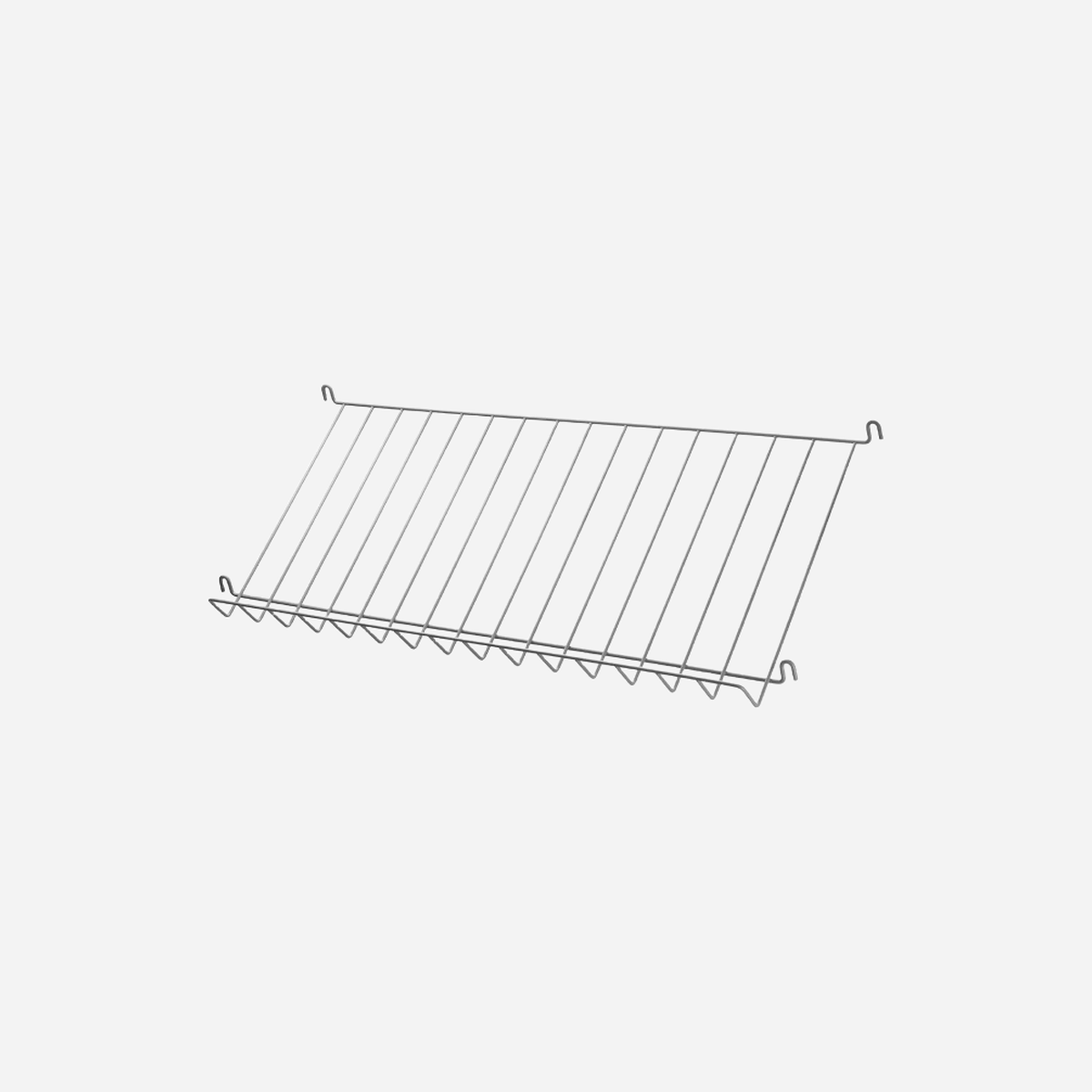Magazine Shelf Steel Grey