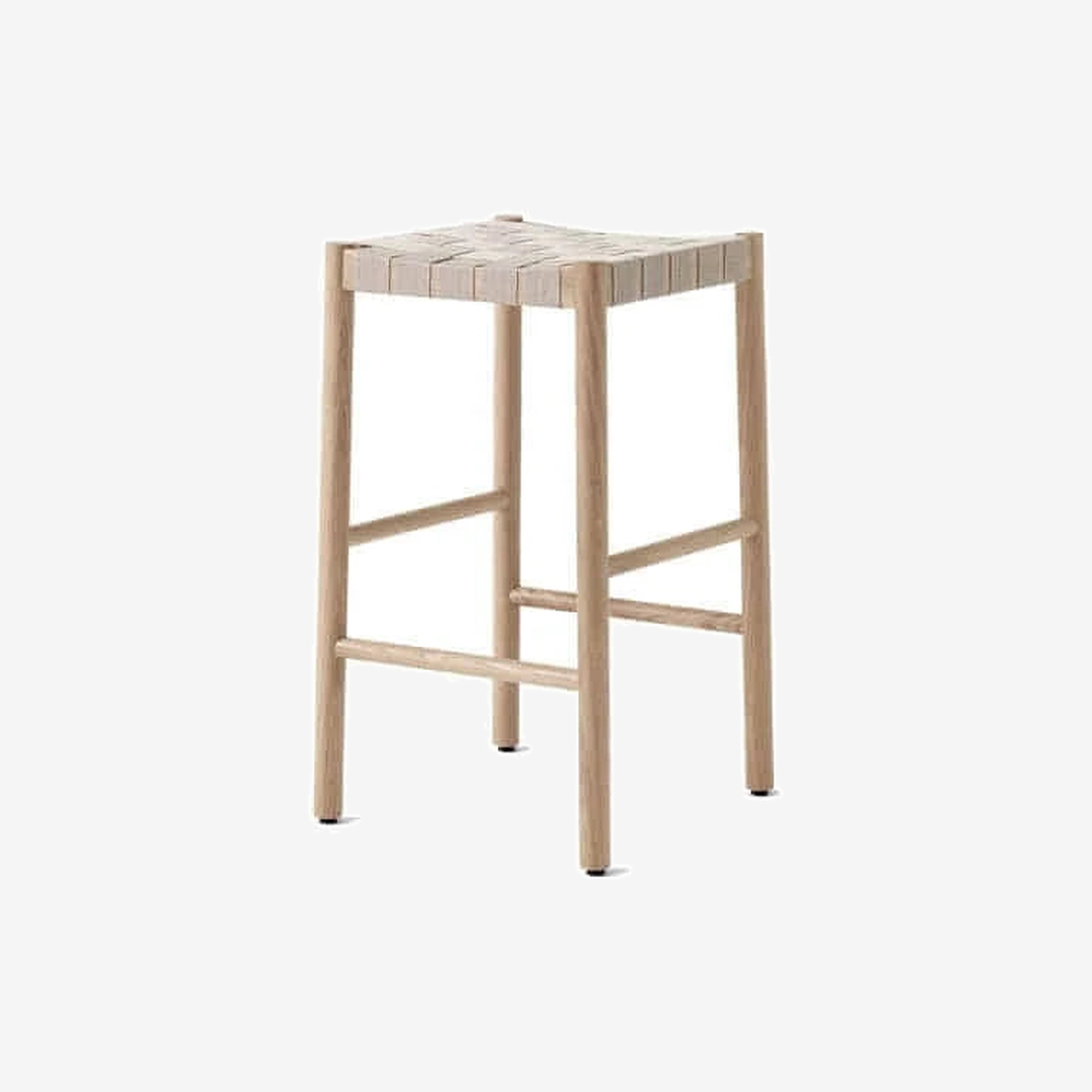 Betty Counter Stool TK7 Oak w. Natural Linen