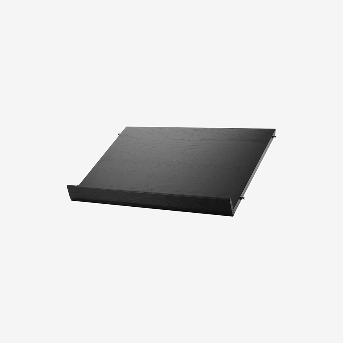 STRING SYSTEM Magazine Shelf Wood Black Stained Ash