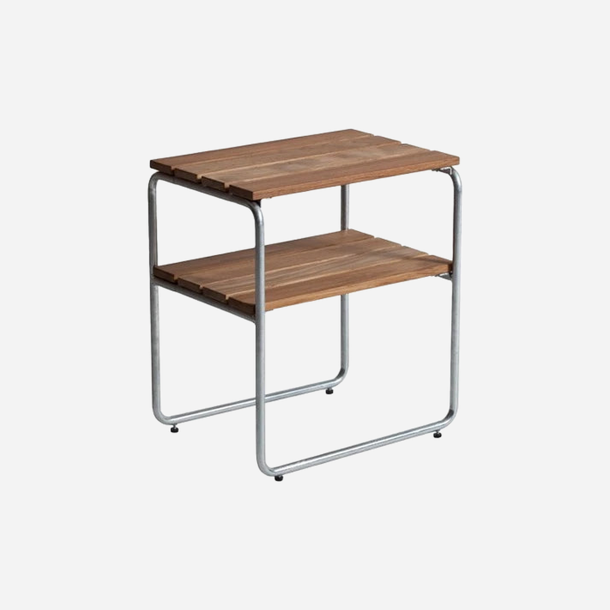 Classic Side Table L45 Galvanized/Teak