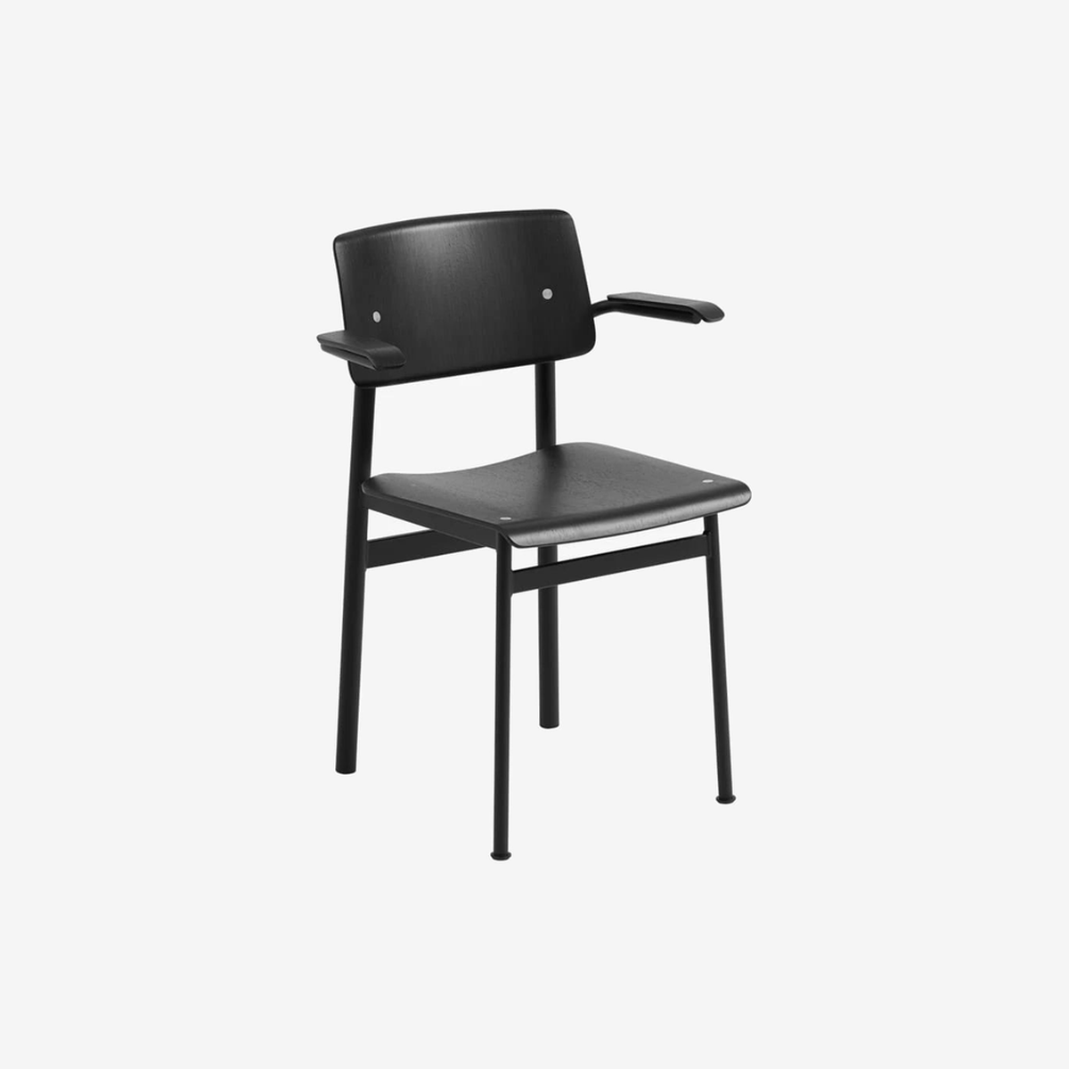Loft Chair W.Armrest Black/Black