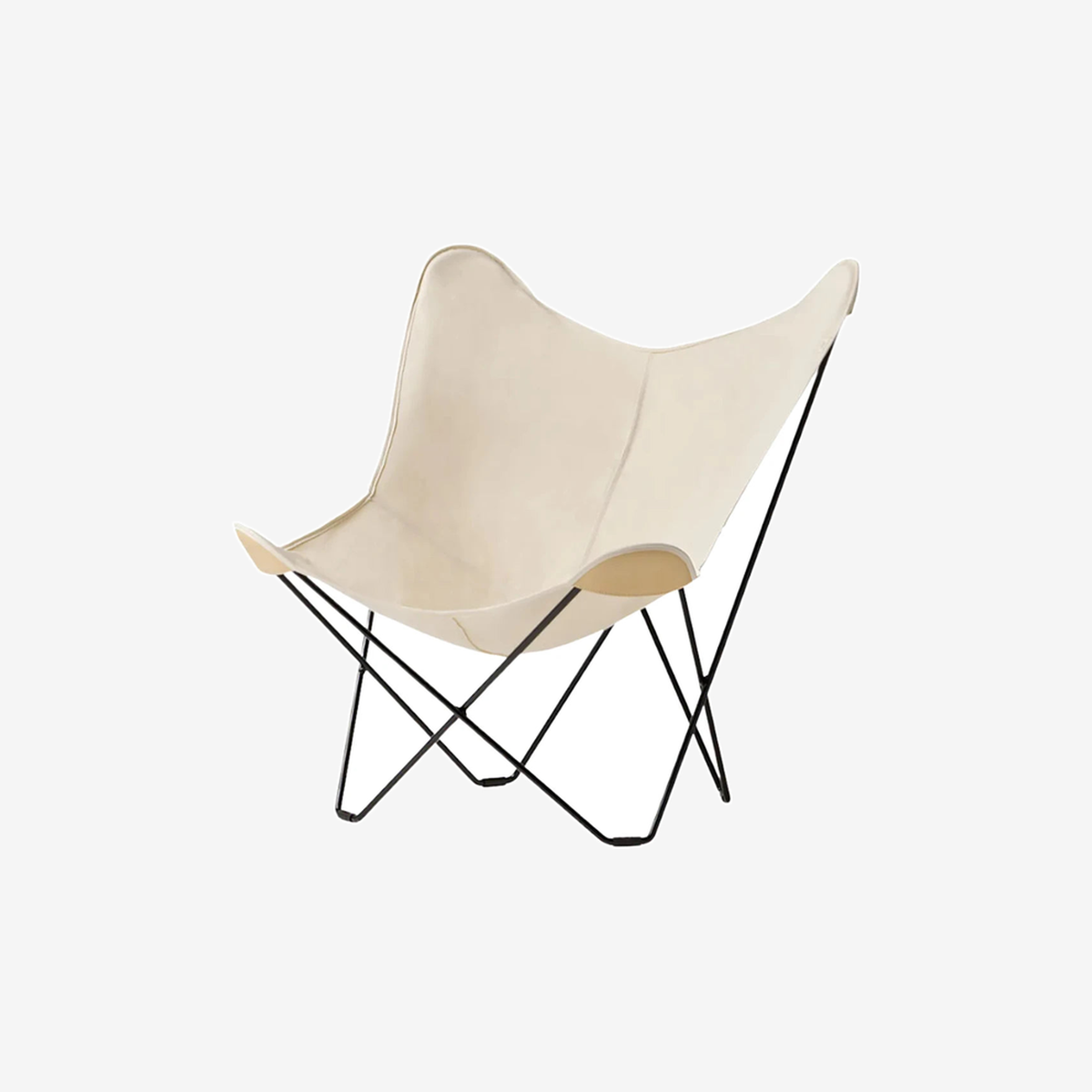 Butterfly Chair Canvas Mariposa White and Black