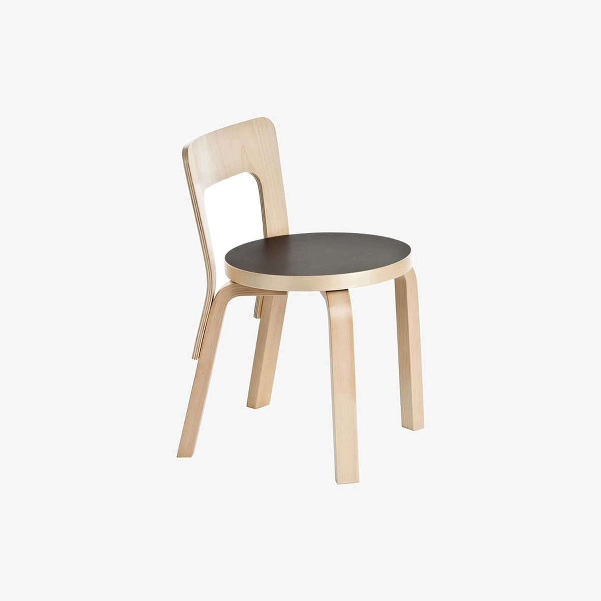 N65 Children's Chair Black-Birch