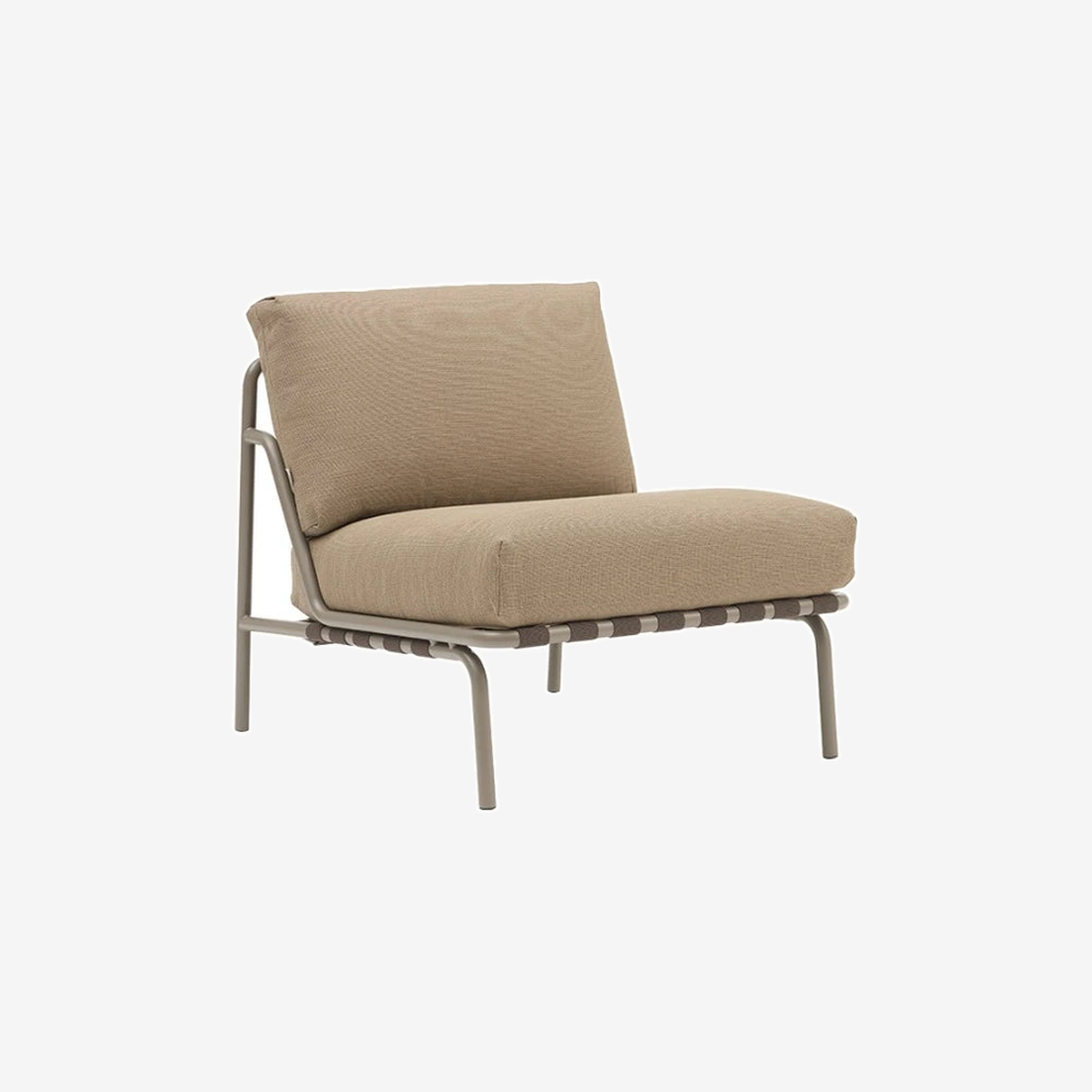Settle Outdoor Lounge Chair Taupe/Weave5