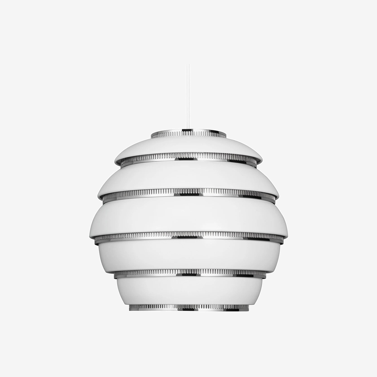 A331 BEEHIVE Pendant Chrome-White Aluminium