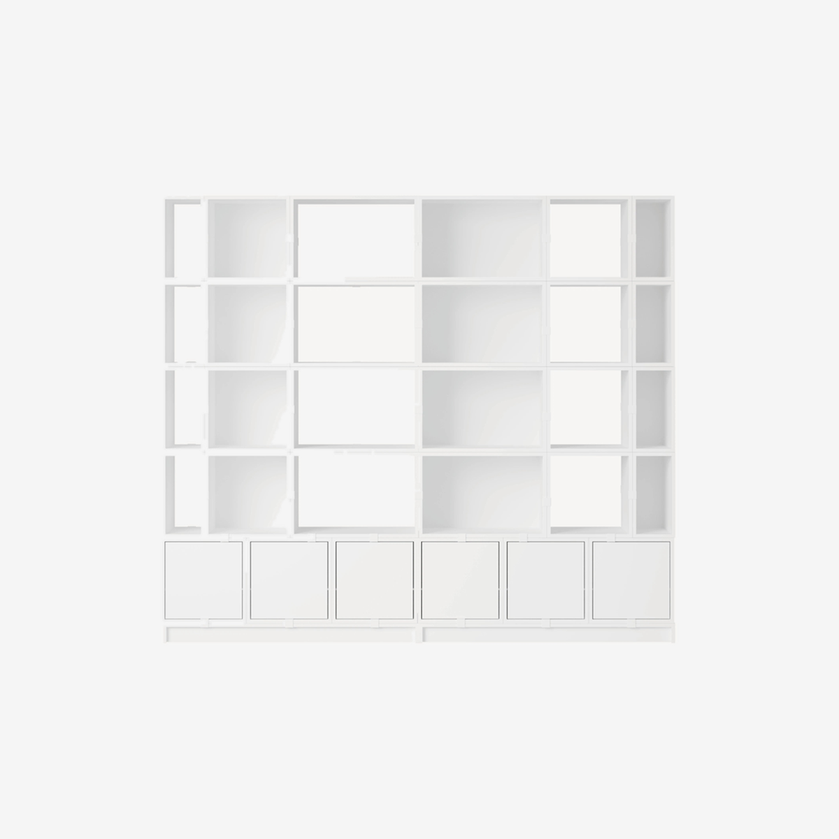 Stacked Storage System Office Storage Config.1 White
