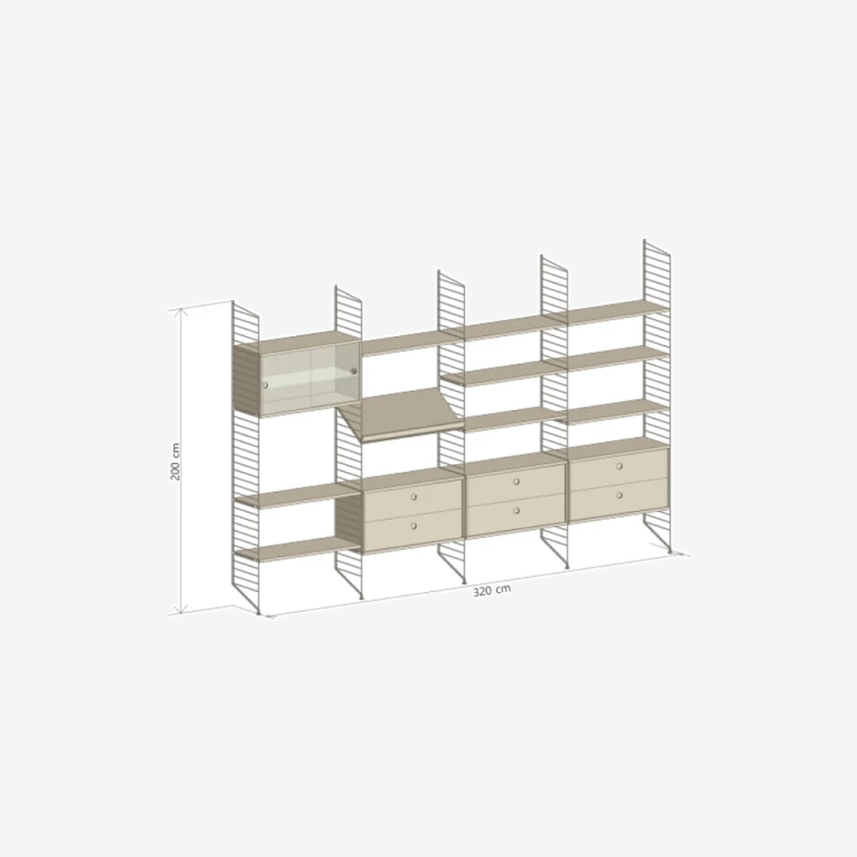 String System - in vblk Flat-home 5.0 Shelf